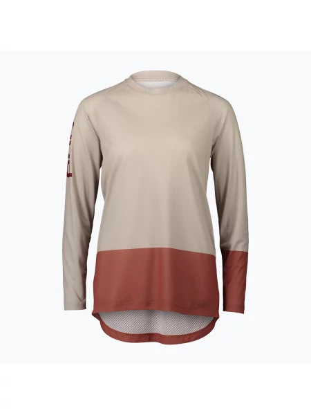 Дамска колоездачна блуза с дълъг ръкав POC MTB Pure light sandstone beige/himalayan salt бежово