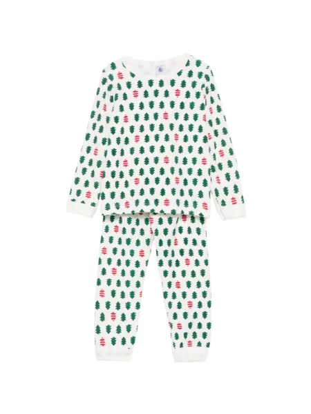 Piżama dziecięca Petit Bateau biała