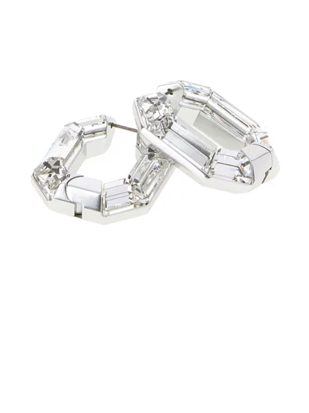 Kolczyki Swarovski szare
