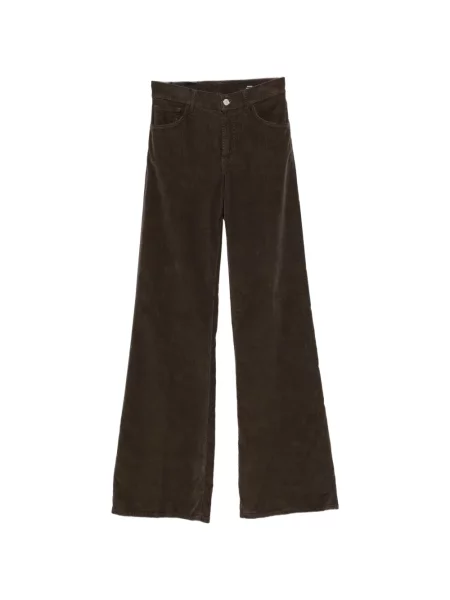 Pantaloni Dondup de catifea cord cu chihlimbar maro