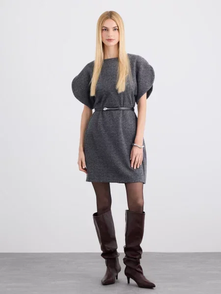Džersinė mini suknelė Mohito pilka