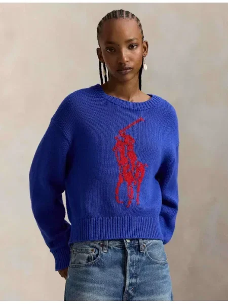 POLO RALPH LAUREN Pulover | Relaxed fit albastru