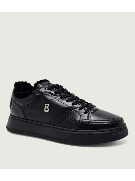 Bogner Teniși din piele Milan 24 A | shearling cu adaos de lână negru