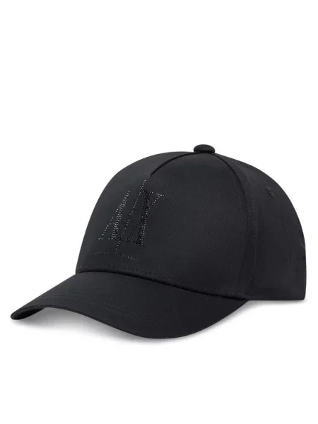 Armani Exchange czapka z daszkiem z aplikacją czarny