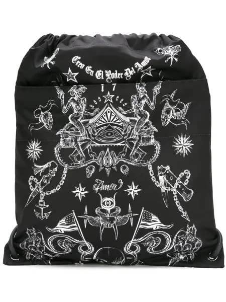 Rucsac Givenchy cu imagine cu cordon negru