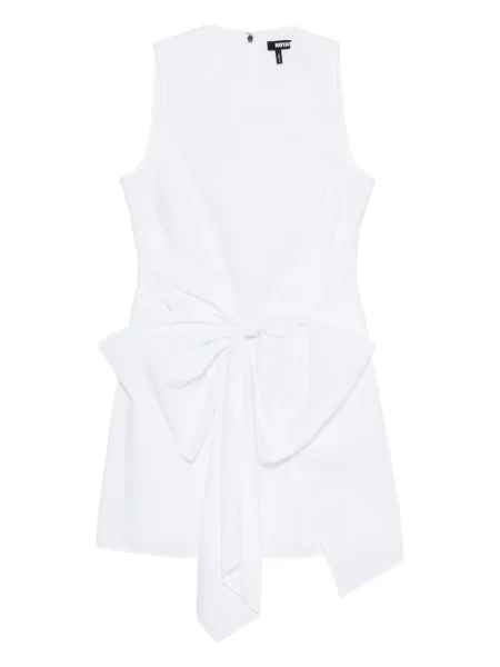 Rochie mini Rotate Birger Christensen cu funde de costum alb