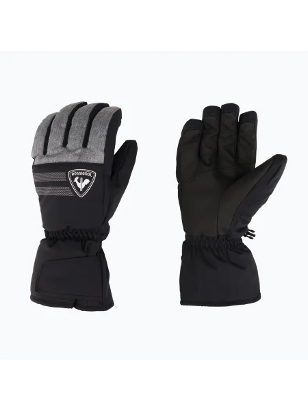 Мъжки ски ръкавици Rossignol Perf heather grey черно