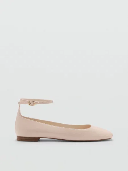 Балетки Mango бежевые