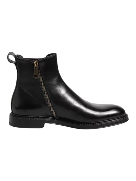 Sztyblety Dolce And Gabbana skórzane czarne