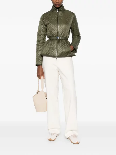 Geacă Moncler cu model floral verde