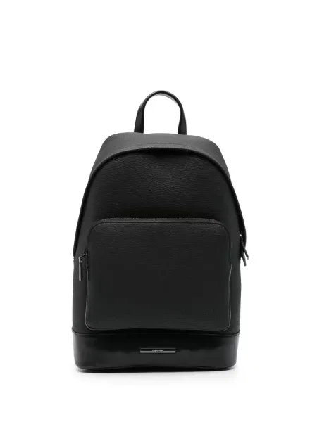 Rucsac Calvin Klein din piele cu autograf negru