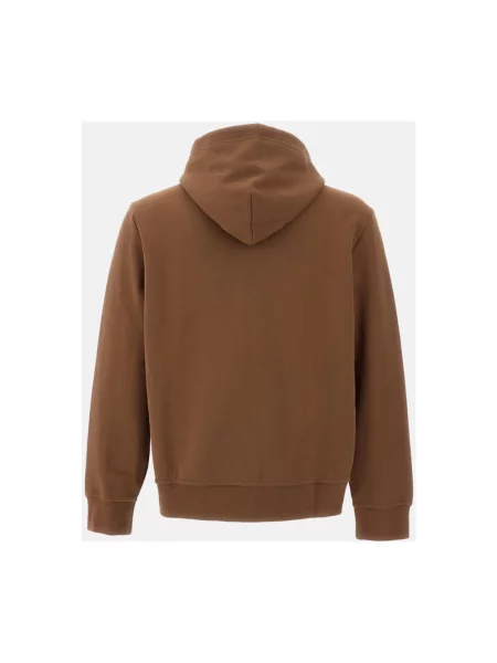Dzianinowa bluza z kapturem Polo Ralph Lauren z kapturem brązowa