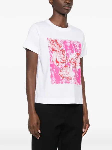 Tricou Givenchy cu imagine alb