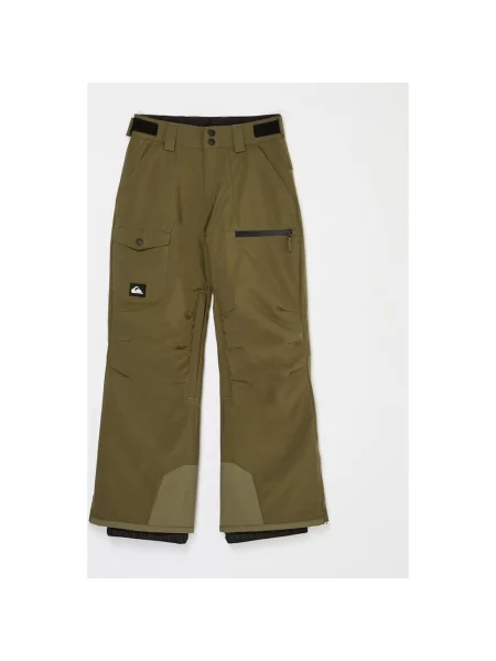Kurtka z kapturem juniorska Quiksilver Utility zielony oliwkowy junior 8 czarny