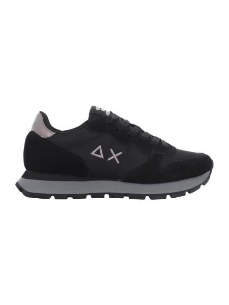 Sneakersy Sun68 zamszowe czarne