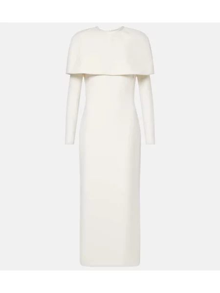 Rochie midi Safiyaa până la genunchi de costum alb
