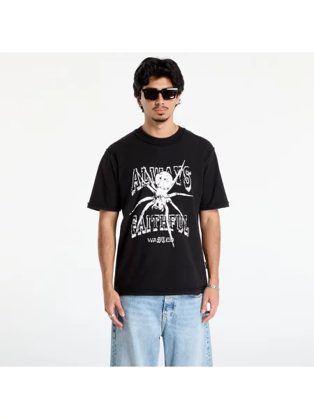 Košile Wasted Paris M Authentic Reverse Faded Black M černá