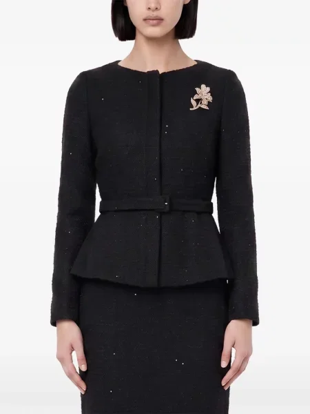 Geacă Roland Mouret cu paiete negru