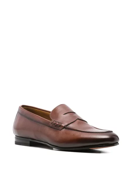 Pantofi loafer Calce cu bretele maro
