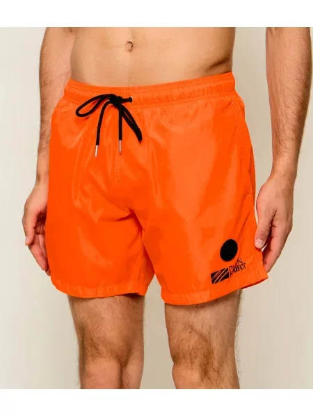 Pantaloni scurți de sport Plein Sport portocaliu