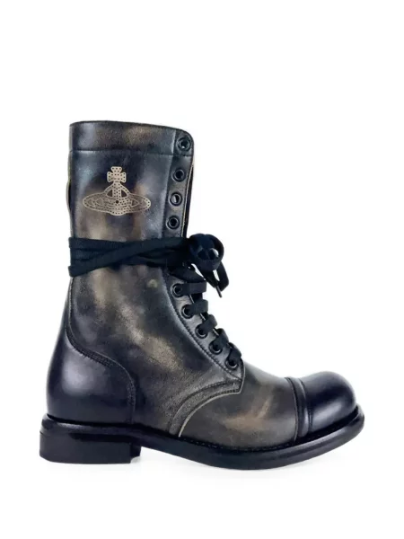 Botine Vivienne Westwood cu imagine negru
