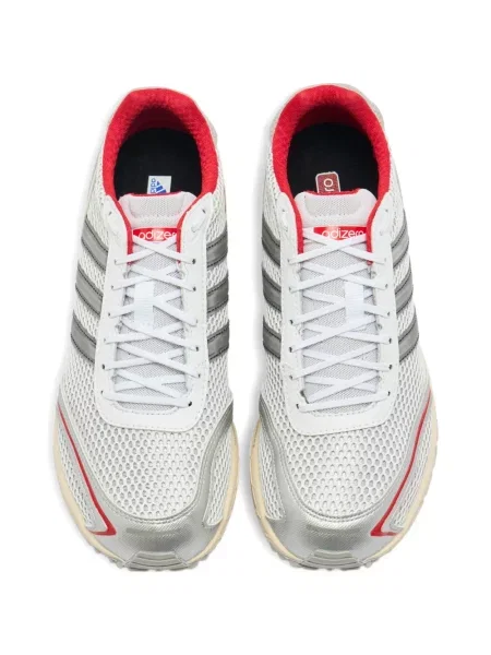 Маратонки Adidas Adizero бродирани на райета бяло