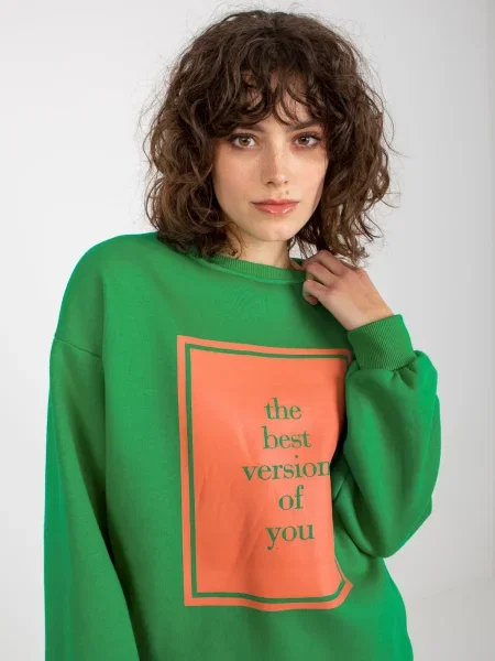 Hanorac Fashionhunters verde
