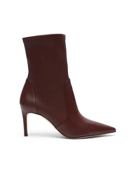 Botki Stuart Weitzman skórzane brązowe
