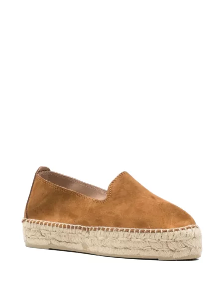 Espadrile Manebi din piele de căprioară maro