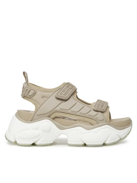 Сандали Buffalo Binary Track с платформа бежово