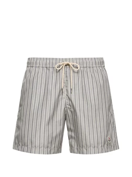 Pantaloni scurți Moncler cu cordon albastru