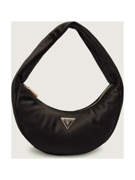 Guess De satin geantă pe umăr SUNETRA MINI negru