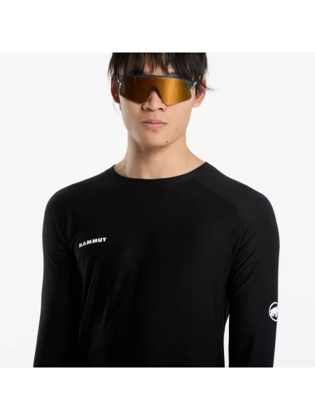 T-shirt Mammut Tree Wool Thermal FL Longsleeve Black L czarna