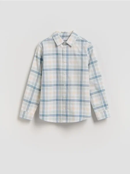 Reserved картата сорочка світло-блакитний блакитна