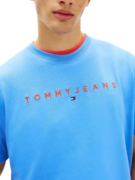 Tricou Tommy Hilfiger Jeans albastru