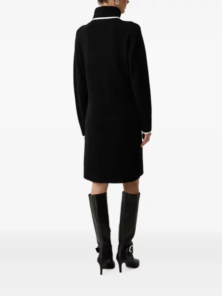 Rochie mini Karl Lagerfeld cu broderie negru