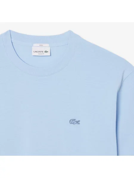 Lacoste Koszulka Z Grubego Dżerseju O Luźnym Kroju niebieski