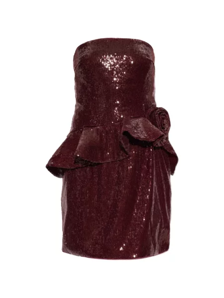 Rochie mini Rotate Birger Christensen cu paiete roșu