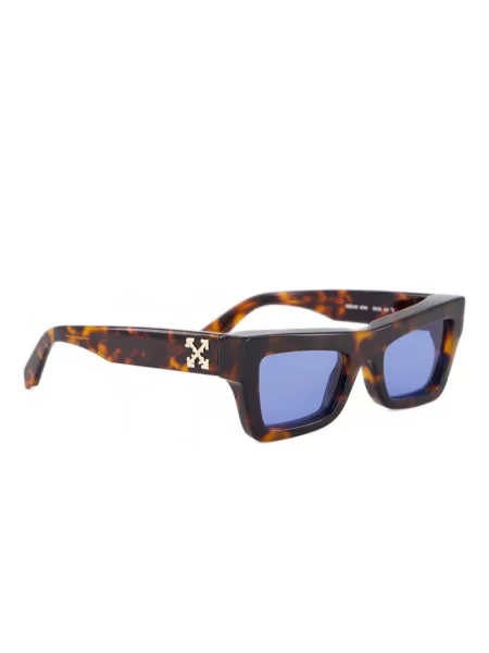 Ochelari de soare Off-white cu imprimeu geometric alb