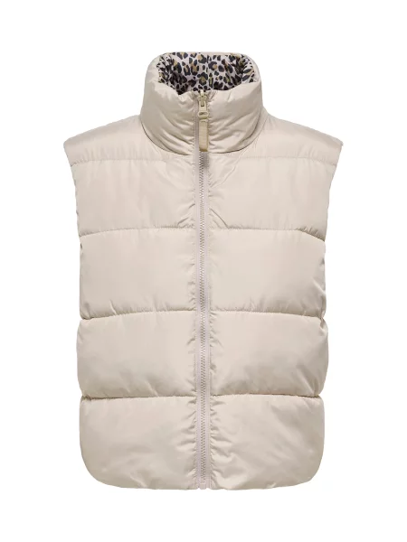ONLY Vestă ONLNEWTAMMY bej / gri taupe negru