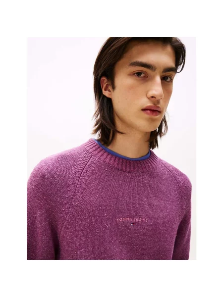 Pulover Tommy Jeans roșu