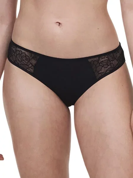 Женские трусики слип с низкой посадкой чорні