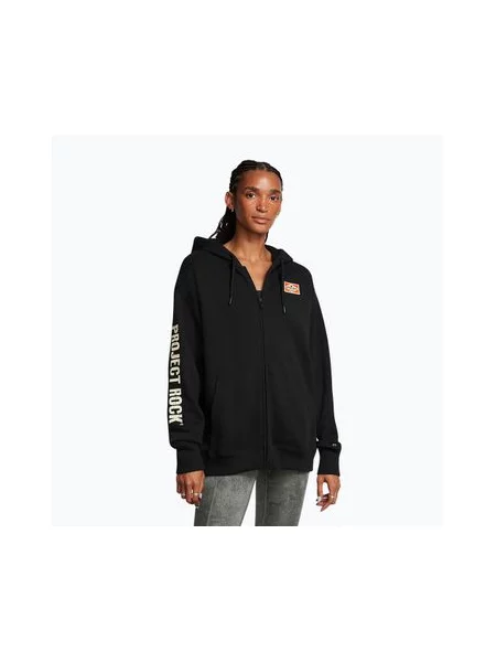 Кофта Under Armour Project Rock HWT black/silt/team orange Full Zip Hard at Work black/silt/team orange чорна