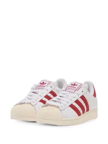 Decupat pantaloni scurți Adidas cu dungi cu autograf albastru
