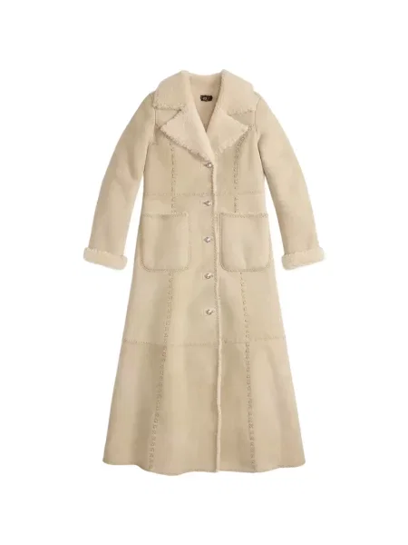 Haină din piele de oaie Ralph Lauren Rrl din piele de oaie