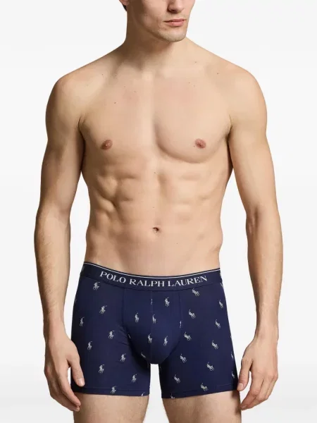 Καρό σλιπ σετ Polo Ralph Lauren με βολάν φανελένια πράσινο