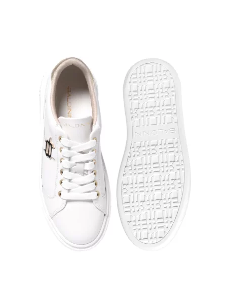 Sneakersy Baldinini skórzane białe