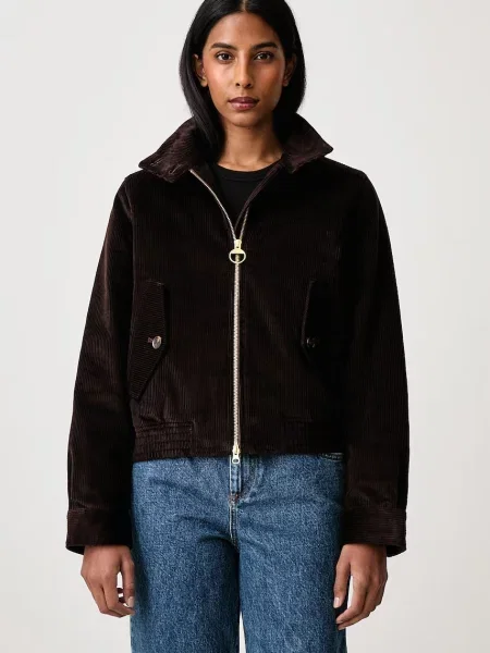 Barbour Overton jachetă scurtă pentru femei din catifea reiată