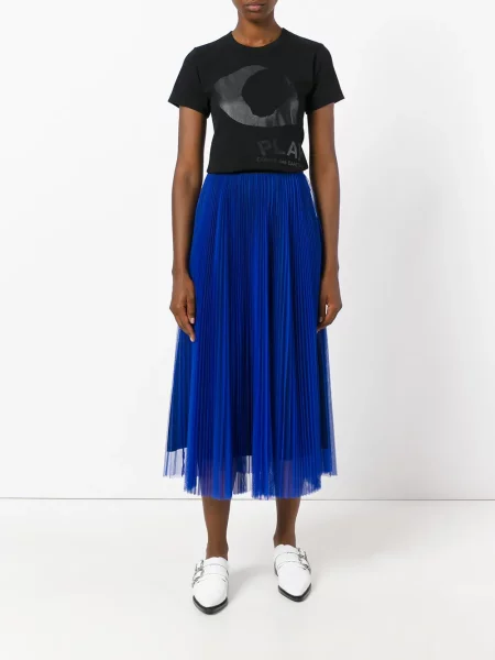 Tričko Comme Des Garçons Play s potiskem černé