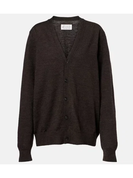 Cardigan Maison Margiela de lână maro